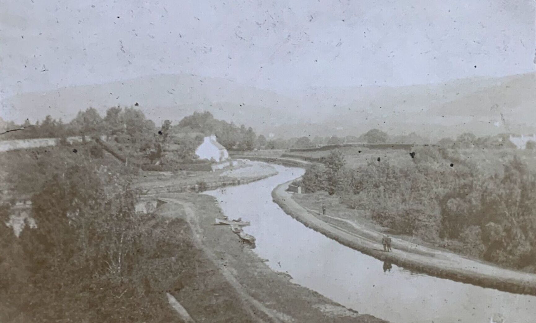 Historic Photo Ohio Erie Canal along Cuyahoga River